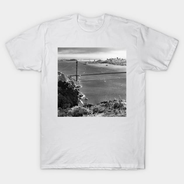 Historic Ship Parade - 75th Anniversary of the Golden Gate Bridge T-Shirt by rodneyj46